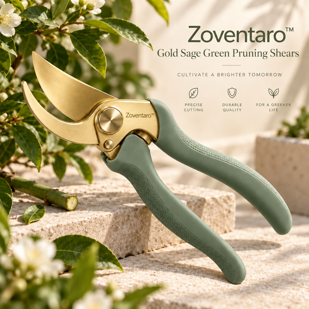 Gold Sage Green Pruning Shears — Brand Hero Image