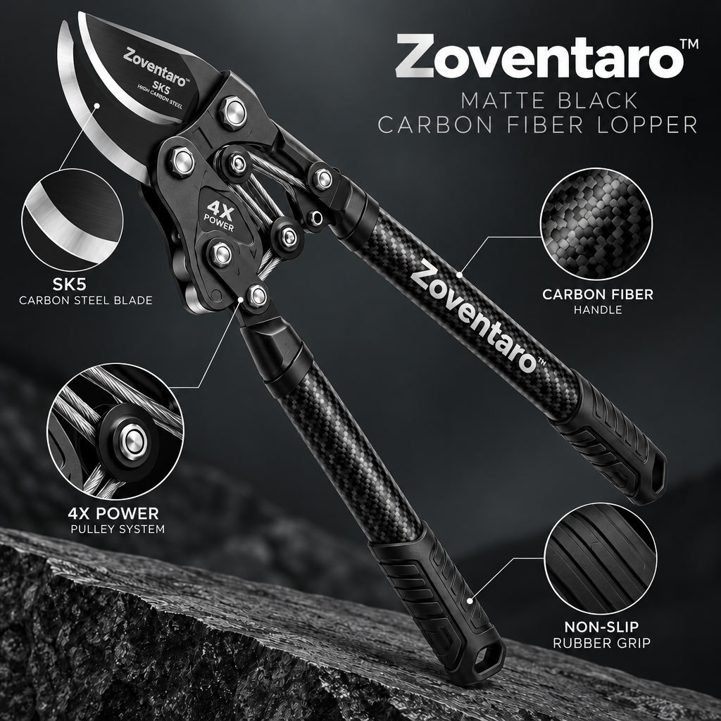 Matte Black Carbon Fiber Lopper — Materials & Structure