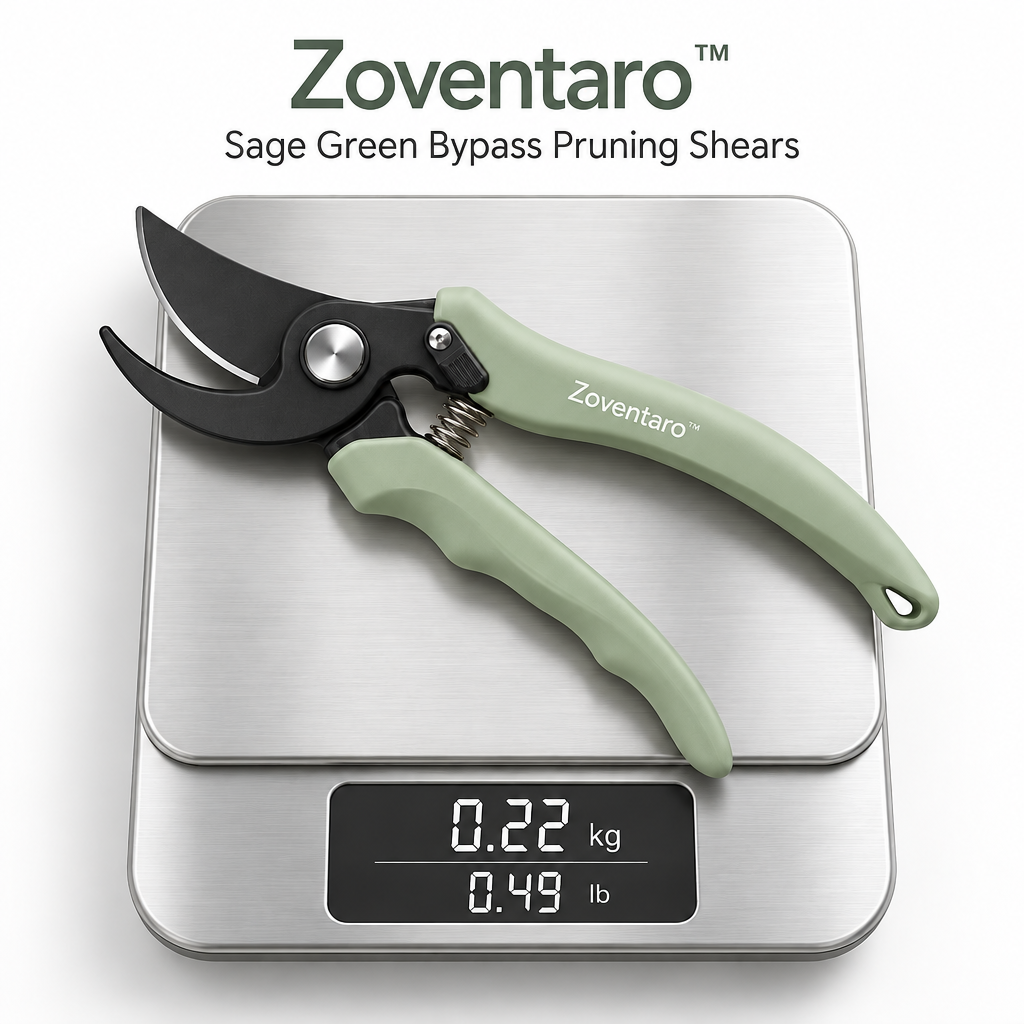 Sage Green Bypass Pruning Shears — Product Weight