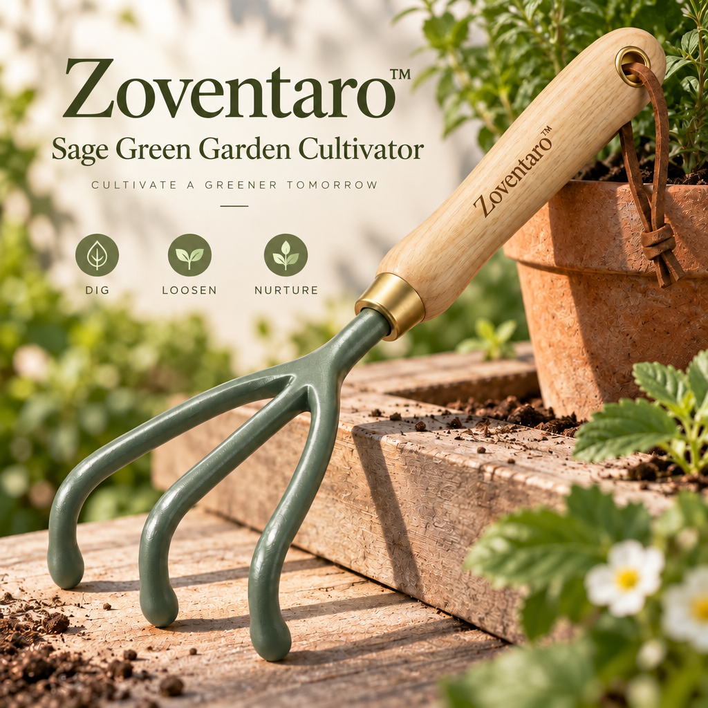 Sage Green Garden Cultivator — Lifestyle Image