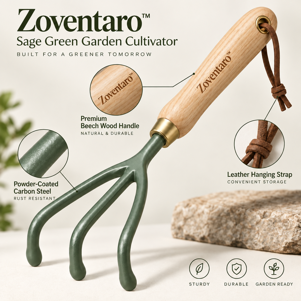 Sage Green Garden Cultivator — Materials & Structure