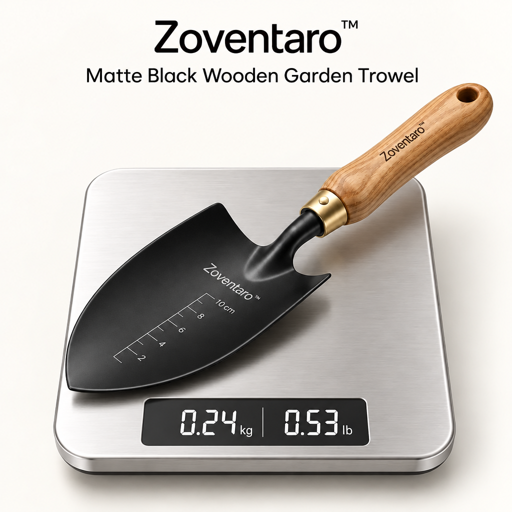 Matte Black Wooden Garden Trowel — Product Weight