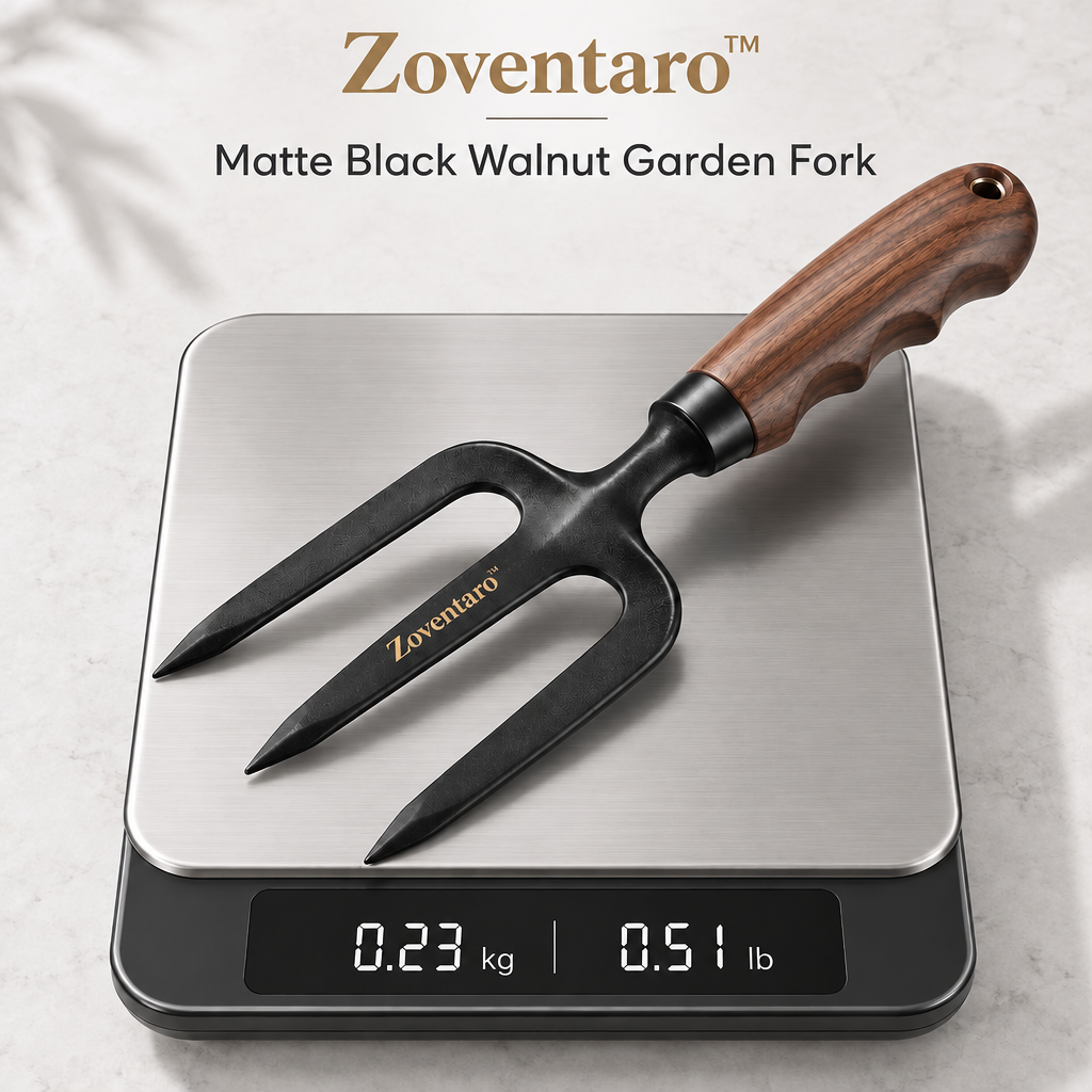 Matte Black Walnut Garden Fork — Product Weight
