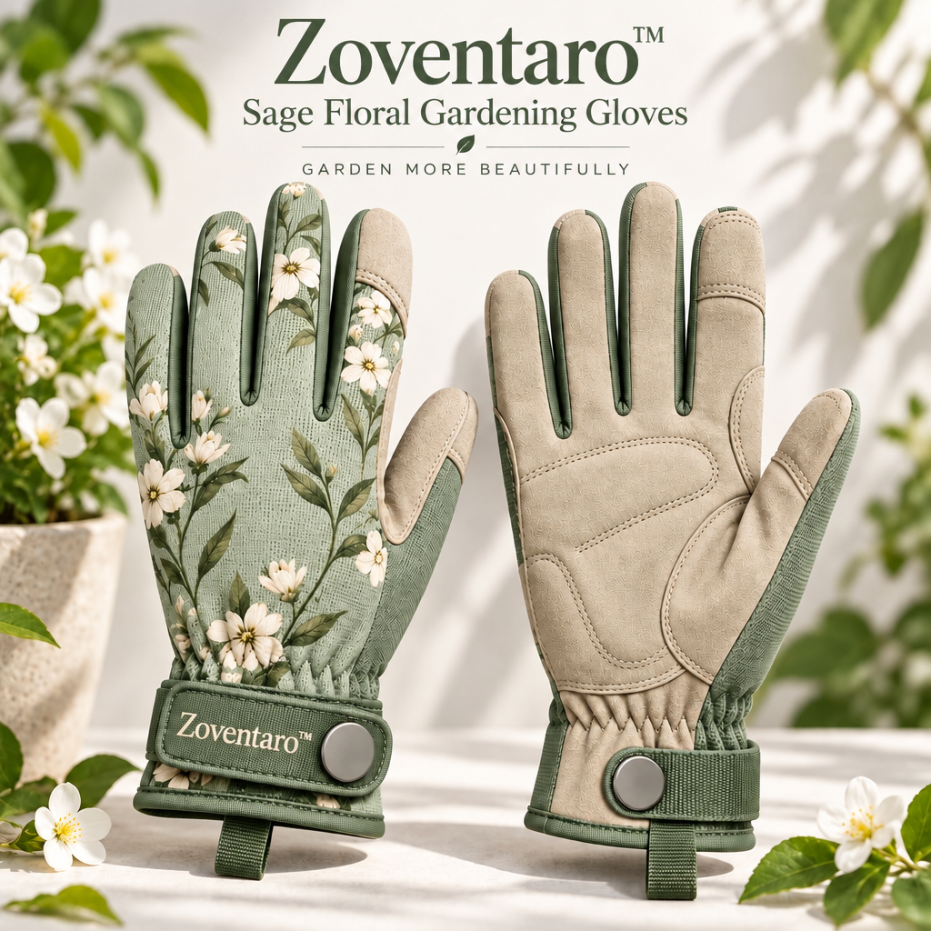 Sage Floral Gardening Gloves — Brand Hero Image